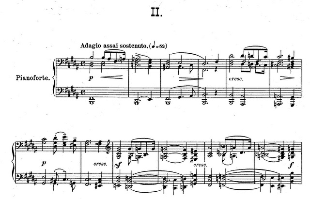 Ludwig Thuille Klavierquintett 1901 - Anfang