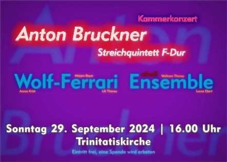 Kammerkonzert Bruckner 2024