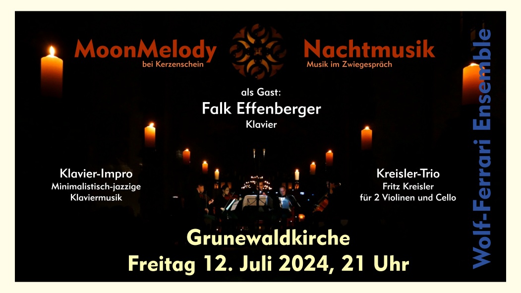 MoonMelody Juli 2024 Falk Effenberger: Klavier-Impro - Kreisler-Trio