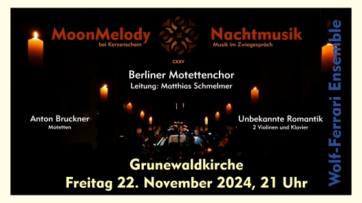 MoonMelody Bruckner Motetten - 2 Violinen und Klavier