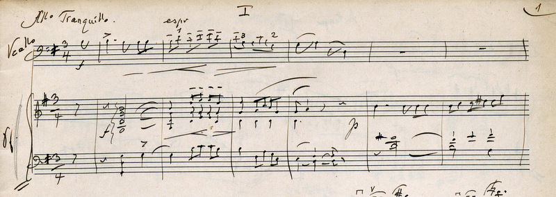 Ermanno Wolf-Ferrari - Beginn Cellosonate G-Dur